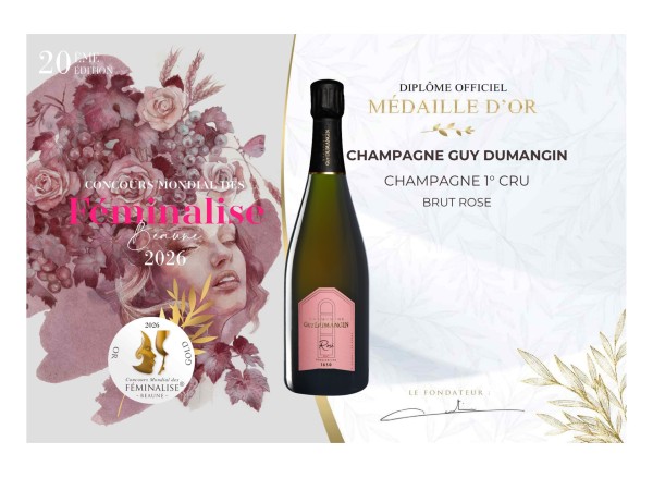 Notre Cuvée Rosé Sacrée Médaille d’Or au Concours des Féminalise : Une Récompense qui Rayonne.